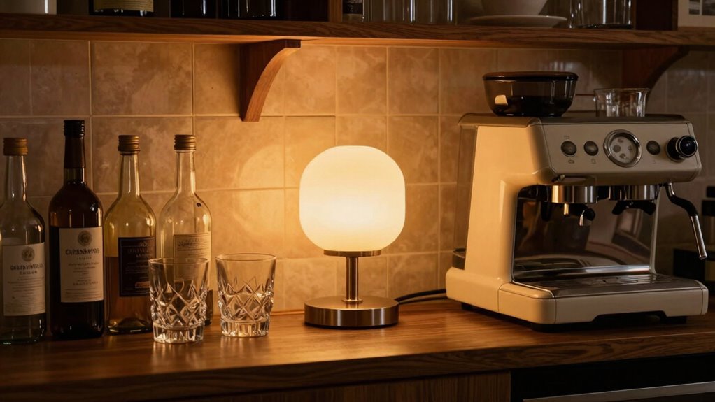 cozy inviting lighting accents