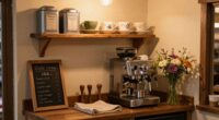 create cozy caf ambiance