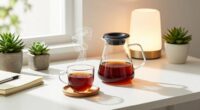 desk beverage setup benefits