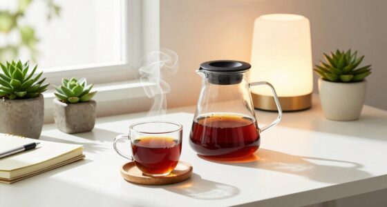 desk beverage setup benefits