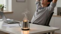 keeping coffee warm while working