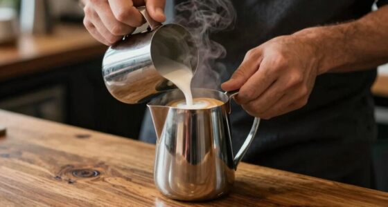 milk pouring precision control