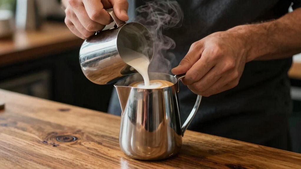 milk pouring precision control