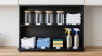 organize cleaning supplies efficiently