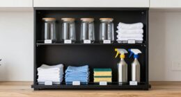 organize cleaning supplies efficiently