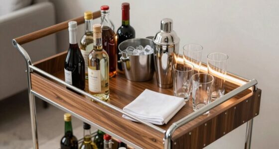 organized accessible drink station