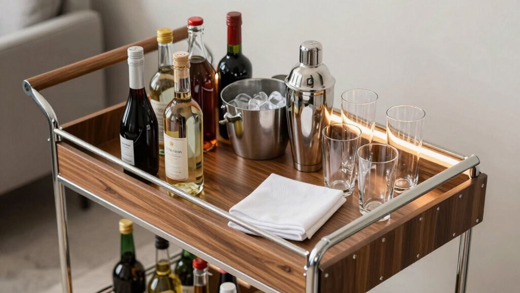 organized accessible drink station