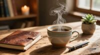 savoring quality coffee time