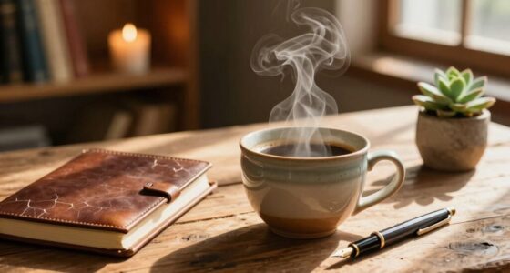 savoring quality coffee time