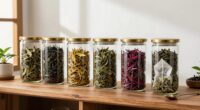 thoughtfully organized tea selections