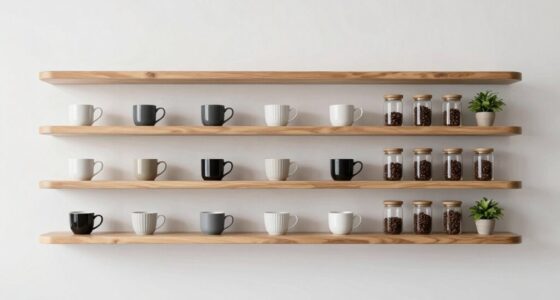 top coffee bar shelves