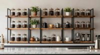 top coffee bar storage