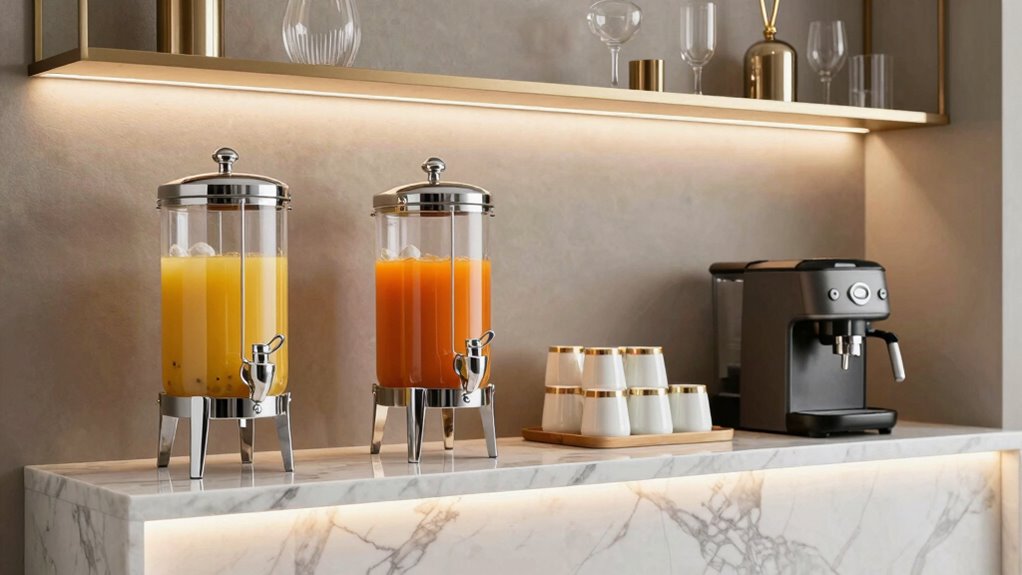 top designer beverage station