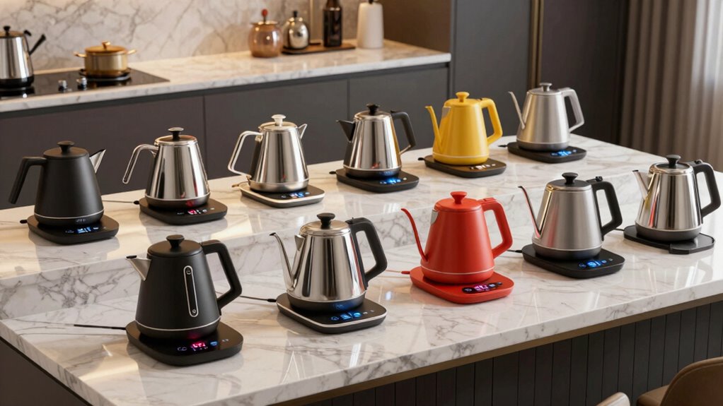 top kettles with adjustable temperatures