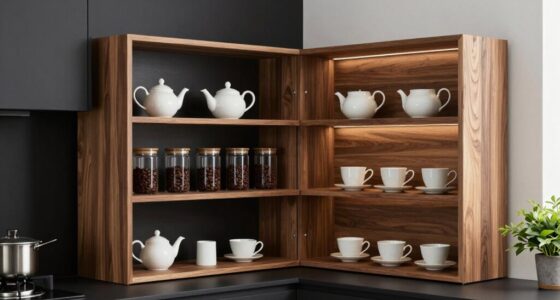 top tea coffee shelves