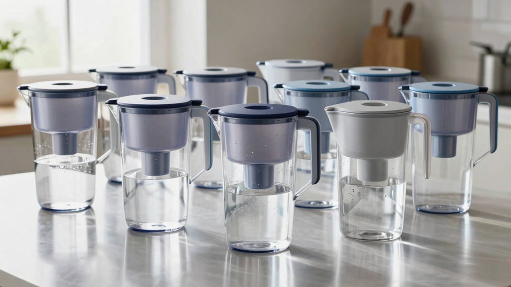 top water filter pitchers
