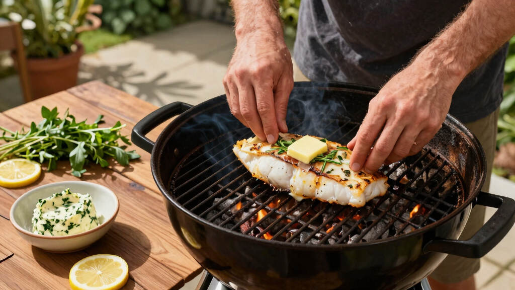 Easy Grilled Cod with Herb Butter