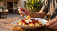 Gnocchi Estivi Con Mozzarella, Peperoni E Pancetta