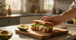 Tortino Di Pollo E Maionese Con Avocado
