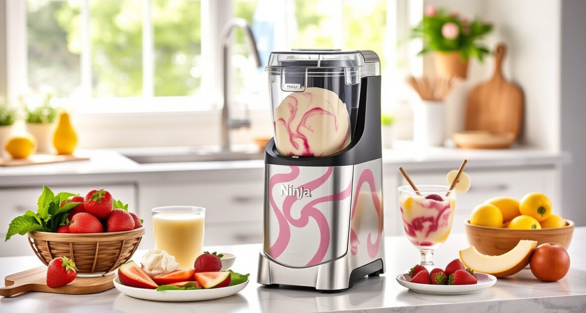 Beat the Heat: Ninja NC701 CREAMi Swirl Ice Cream Maker for Summer Parties