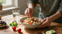 Crispy Rice Salad With Feta