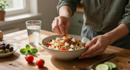 Crispy Rice Salad With Feta