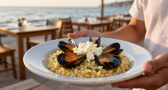 Riso Al Salto Con Caprino E Cozze